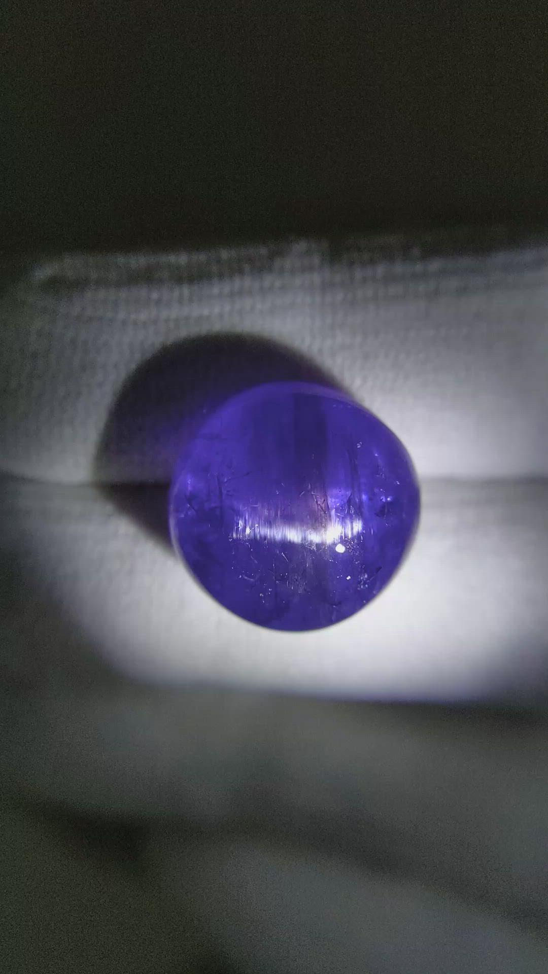 22.29 Ct. Cabochon Tanzanite from Tanzania Size Video
