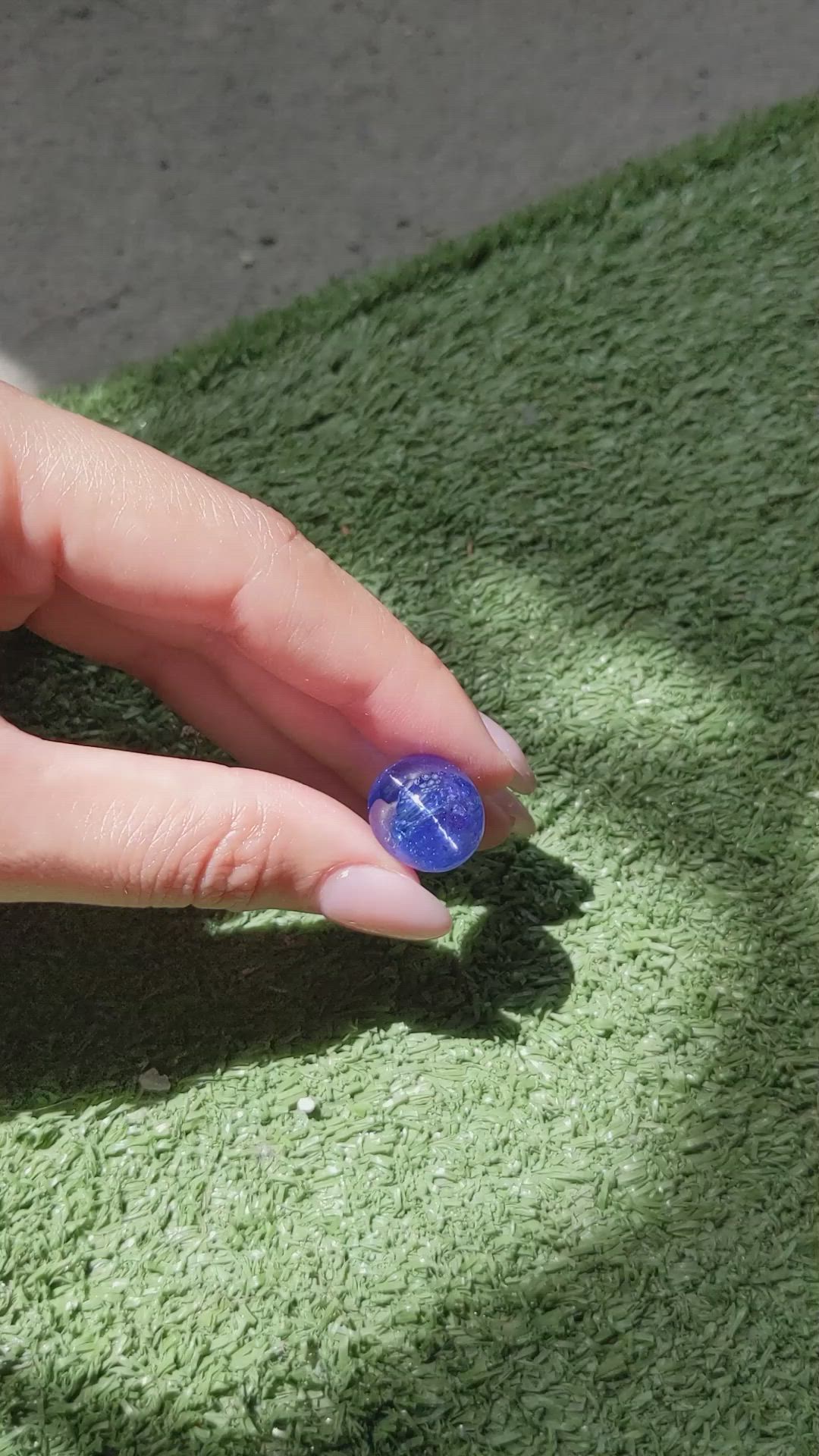 24.81 Ct. Violetish Blue Cabochon Tanzanite from Tanzania Size Video