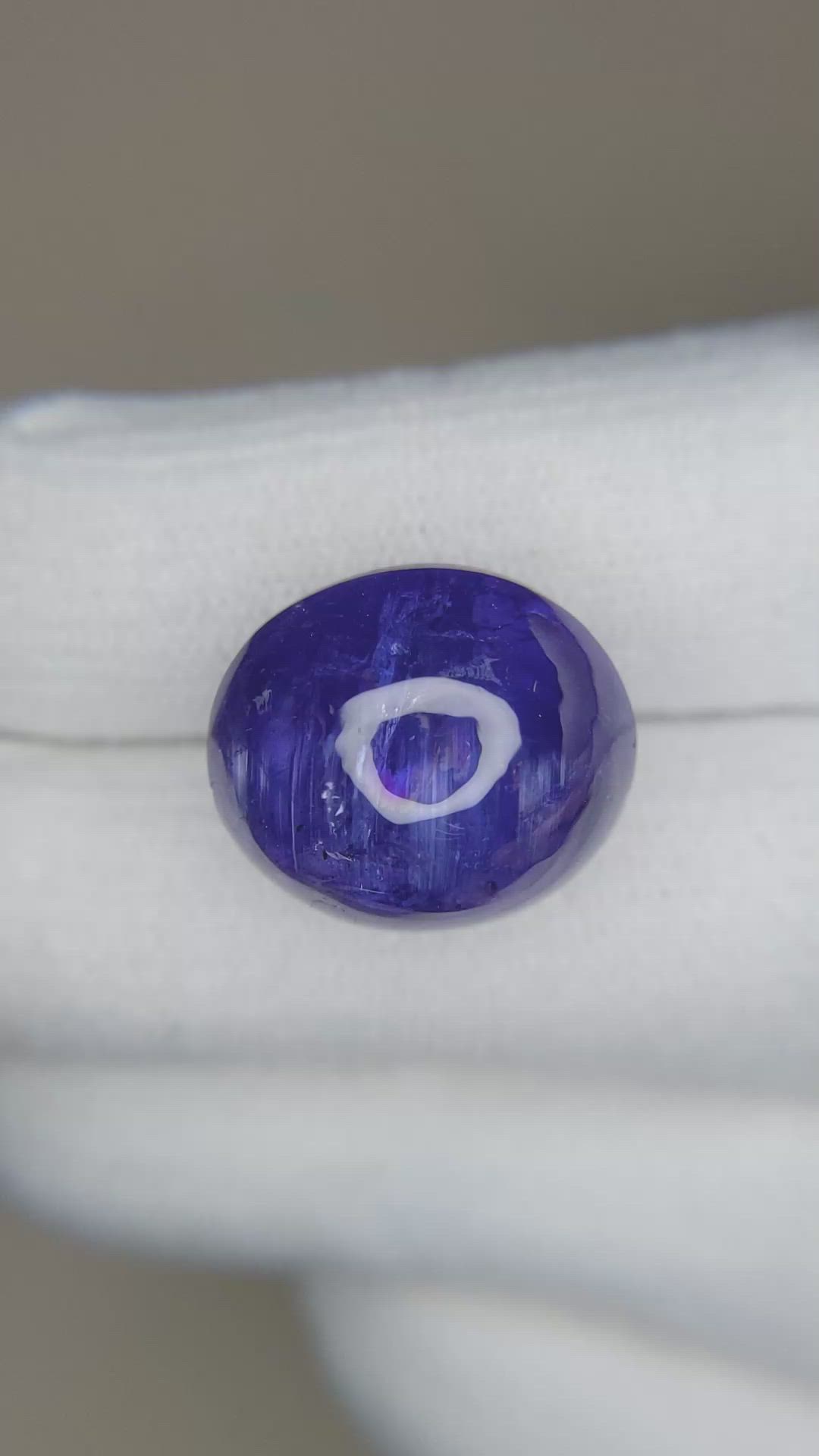 24.81 Ct. Cabochon Tanzanite from Tanzania Size Video