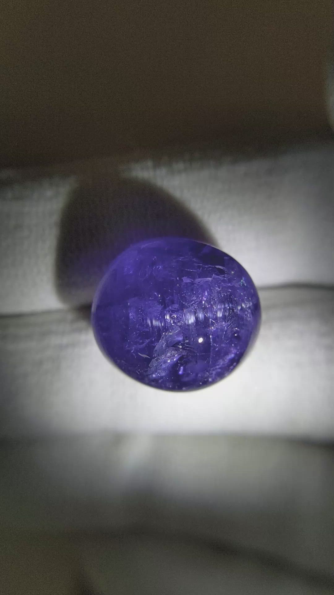 28.43 Ct. Cabochon Tanzanite from Tanzania Size Video