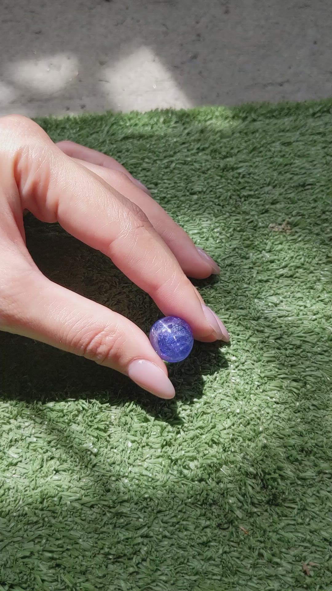28.43 Ct. Cabochon Tanzanite from Tanzania Size Video
