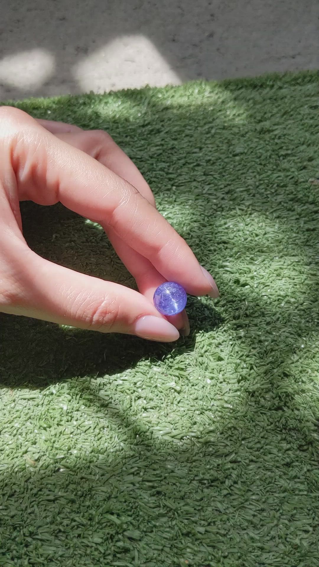 15.47 Ct. Cabochon Tanzanite from Tanzania Size Video