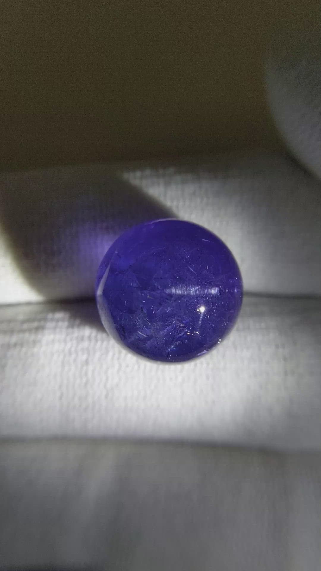 22.80 Ct. Cabochon Tanzanite from Tanzania Size Video