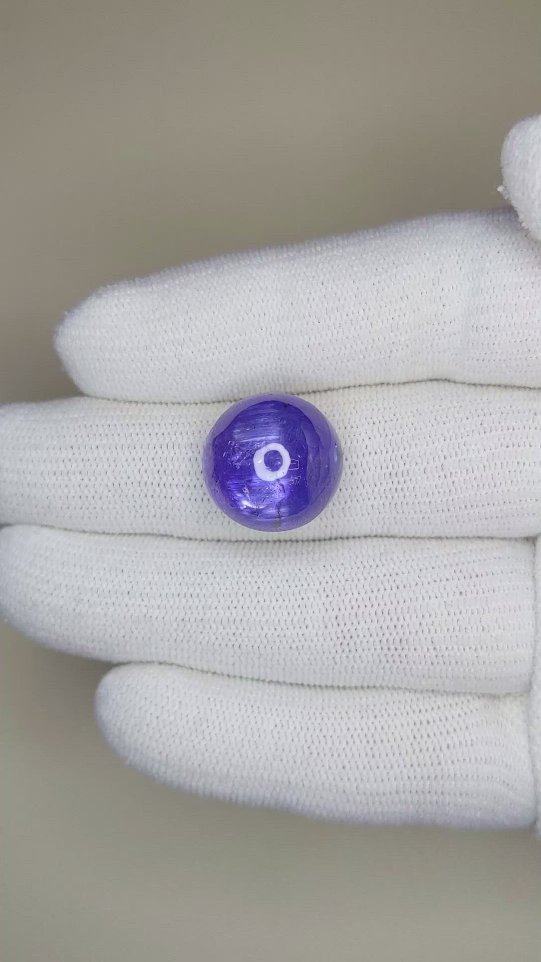 22.79 Ct. Cabochon Tanzanite from Tanzania Size Video