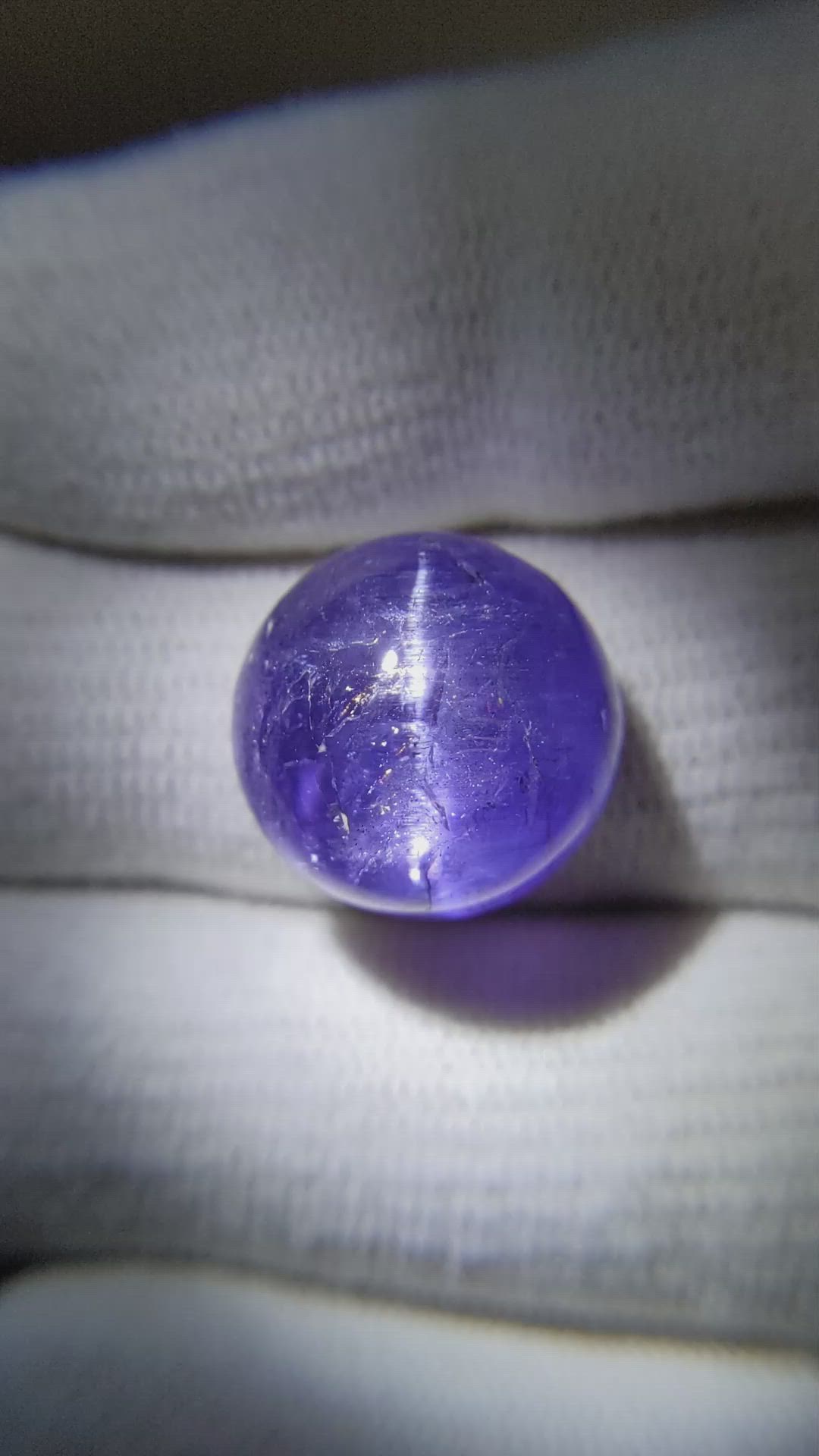 22.79 Ct. Cabochon Tanzanite from Tanzania Size Video