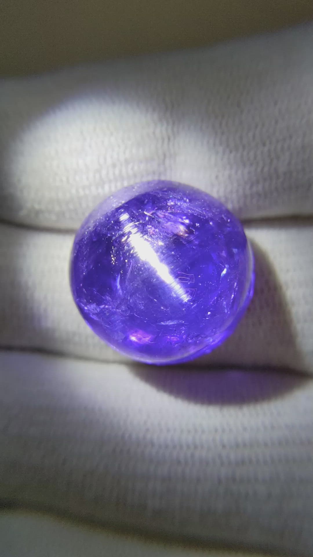 36.89 Ct. Cabochon Tanzanite from Tanzania Size Video