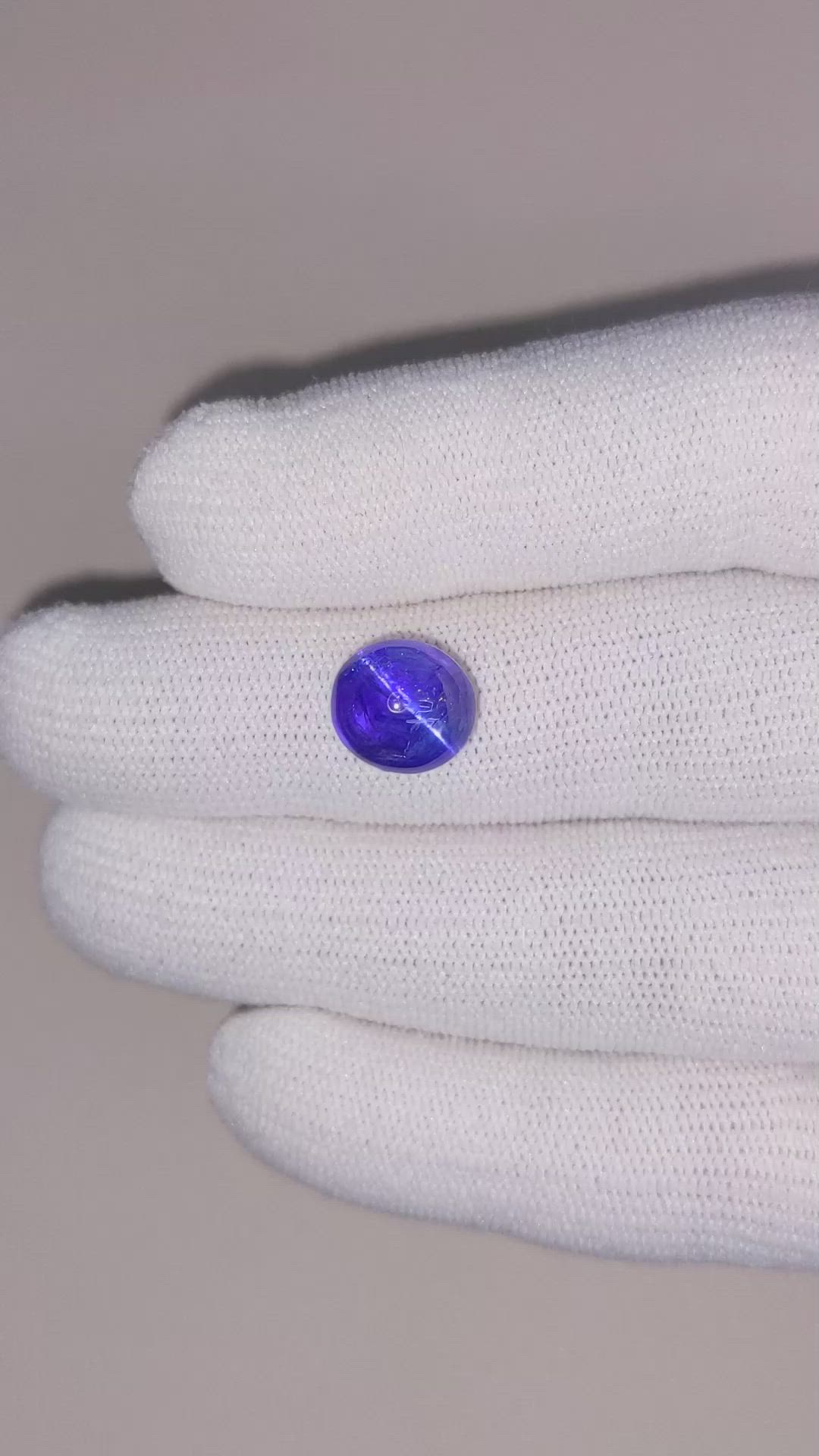 6.48 Ct. Cabochon Tanzanite from Tanzania Size Video