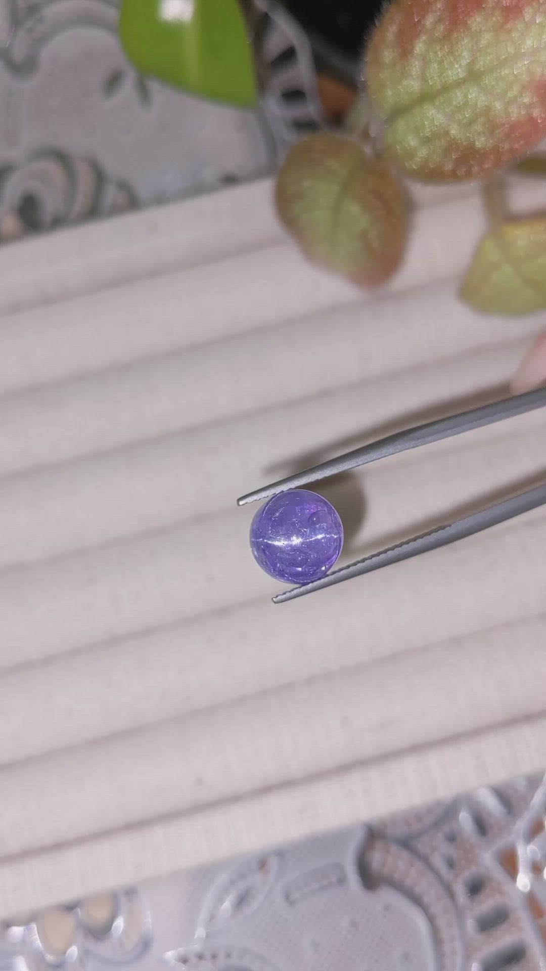 6.46 Ct. Cabochon Tanzanite from Tanzania Size Video