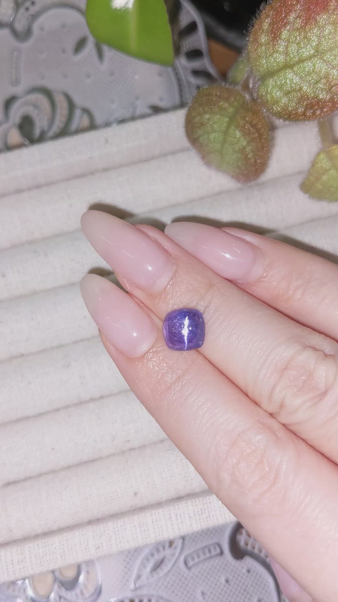 3.60 Ct. Violet Cabochon Tanzanite from Tanzania Size Video