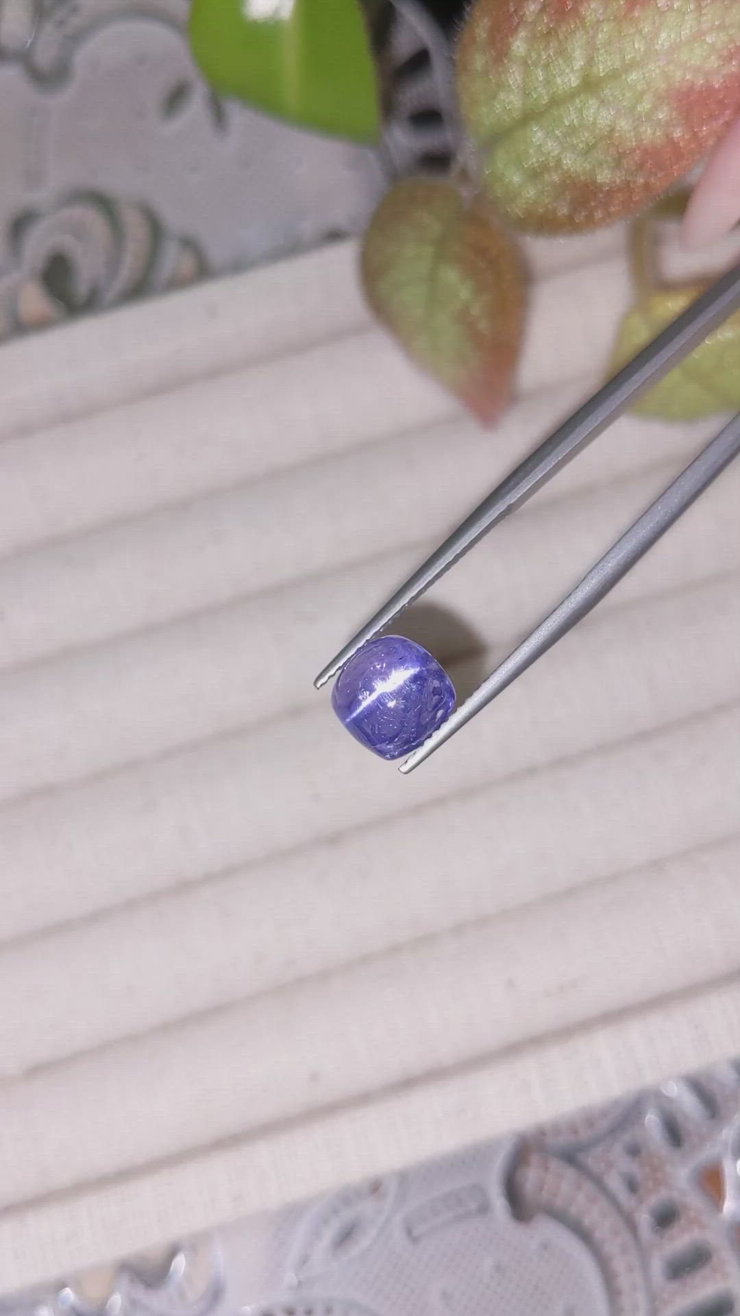 3.60 Ct. Violet Cabochon Tanzanite from Tanzania Size Video
