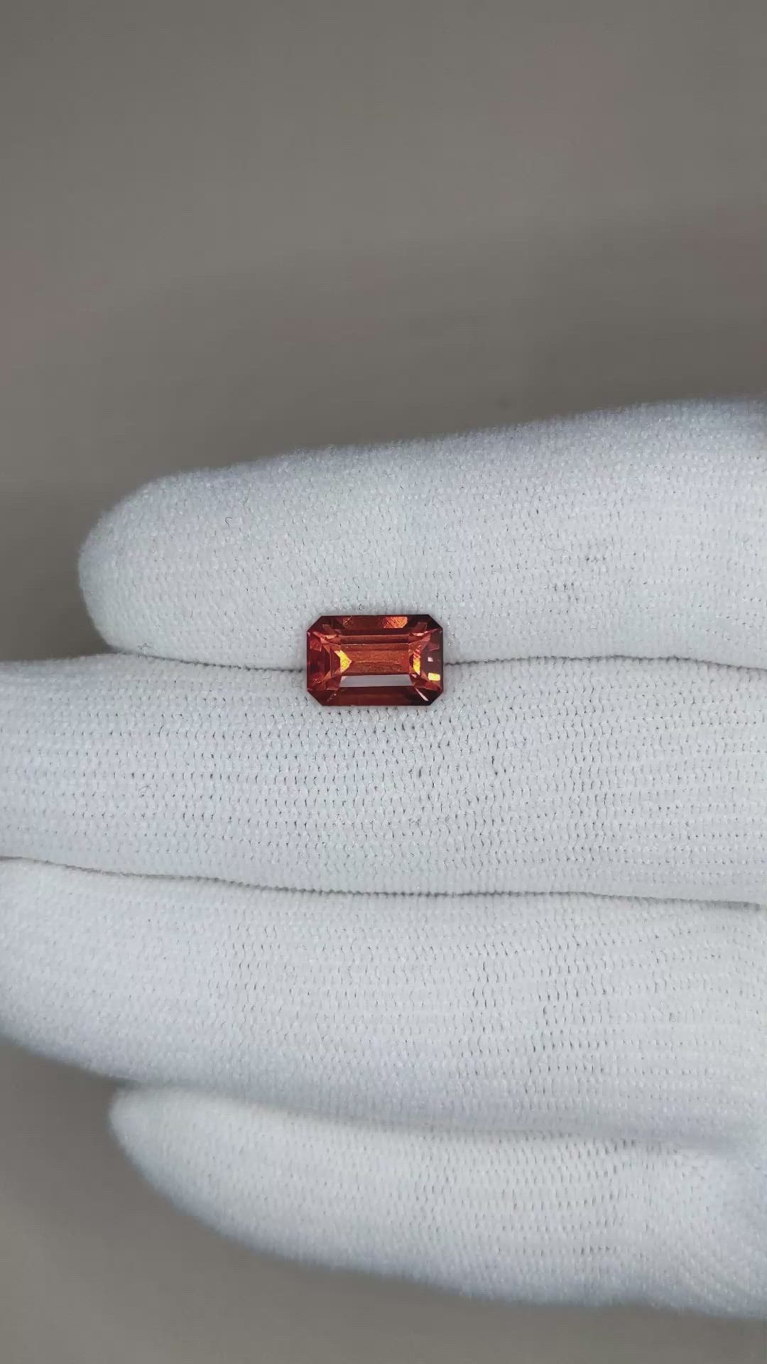 3.69 Ct. Spessartite Garnet from Madagascar Size Video