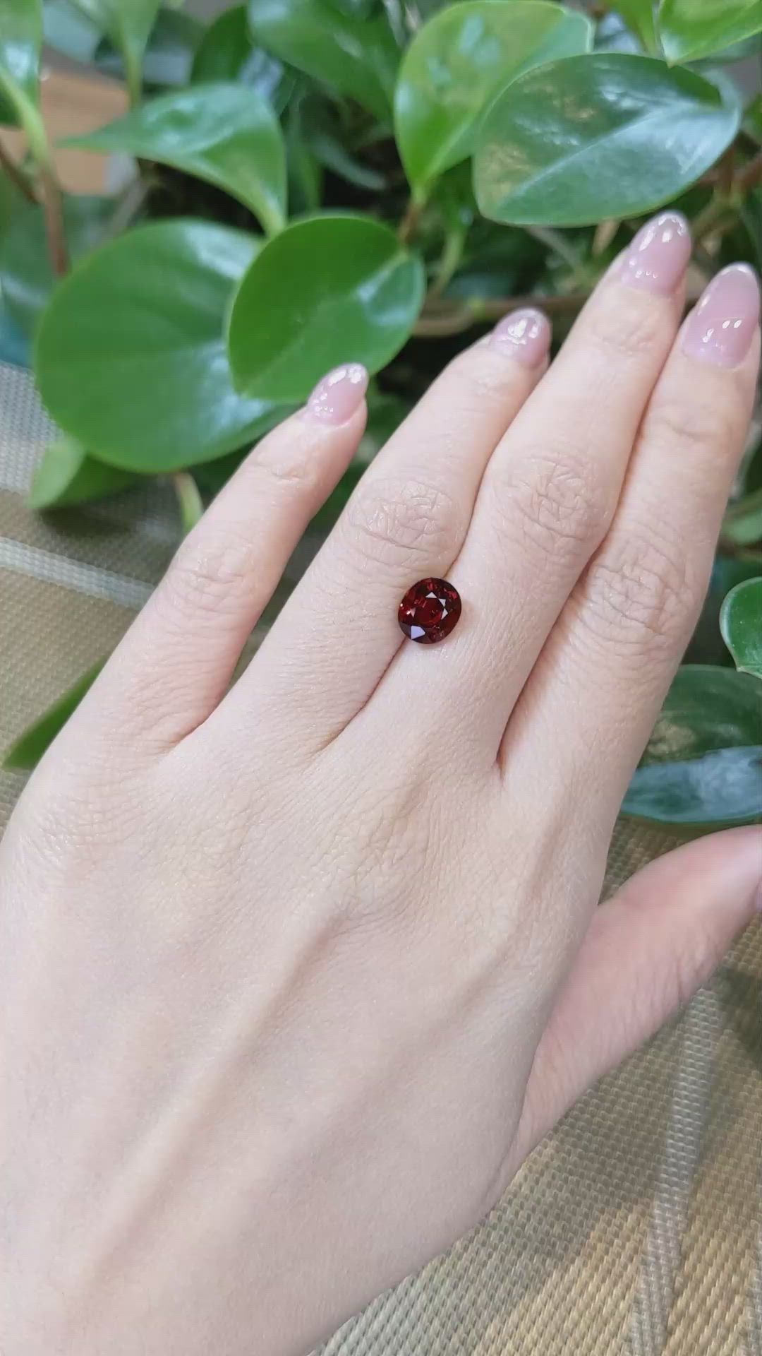 2.57 Ct. Garnet from Madagascar Size Video