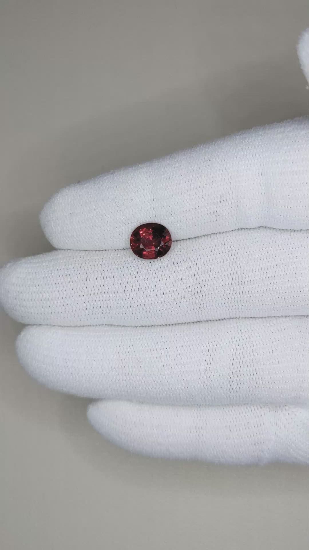 2.57 Ct. Garnet from Madagascar Size Video