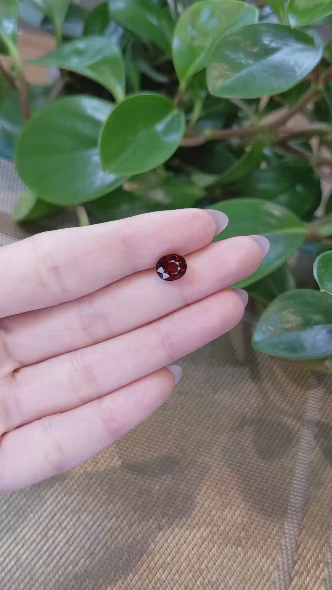 2.57 Ct. Garnet from Madagascar Size Video