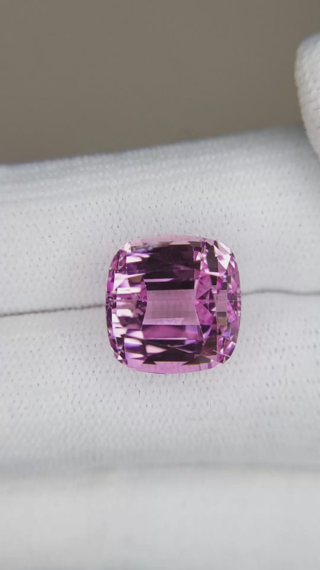11.58 Ct. Kunzite from Afghanistan Size Video