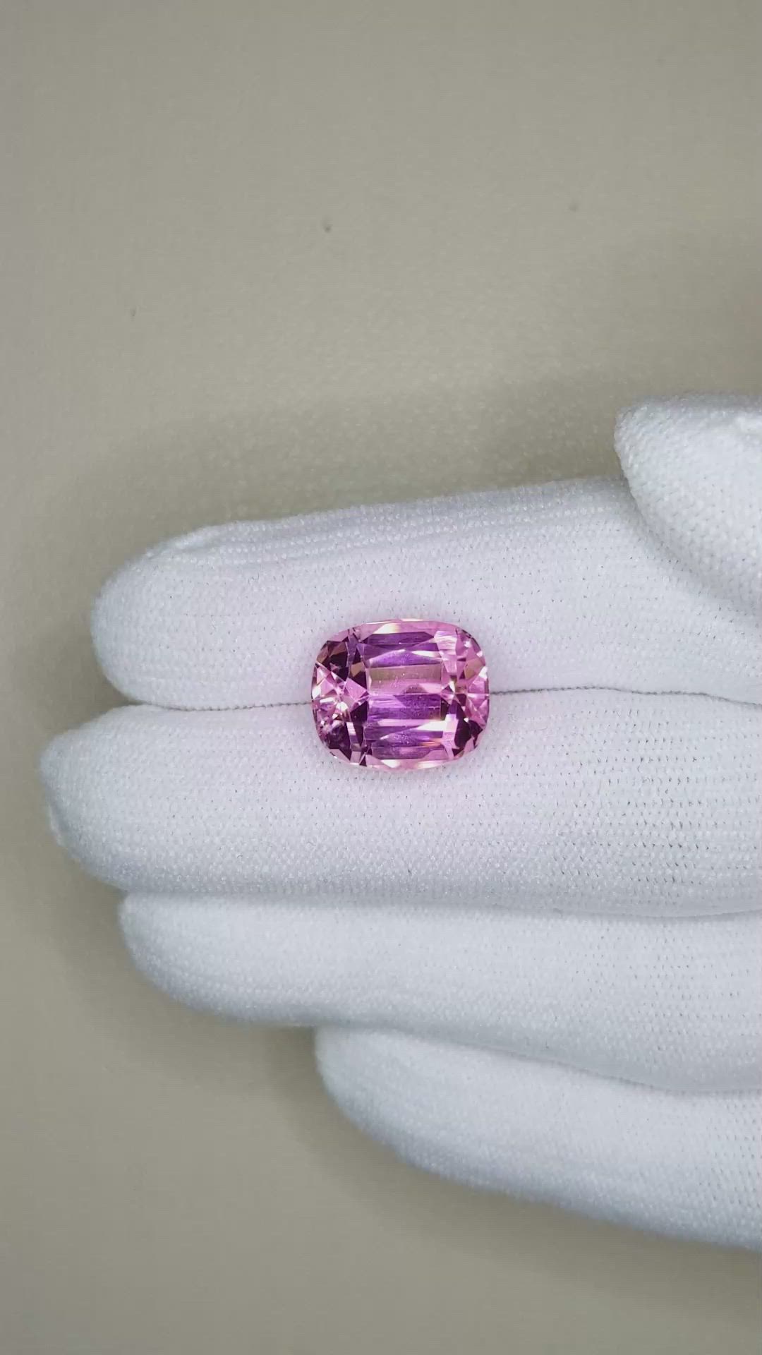 9.34 Ct. Kunzite from Afghanistan Size Video