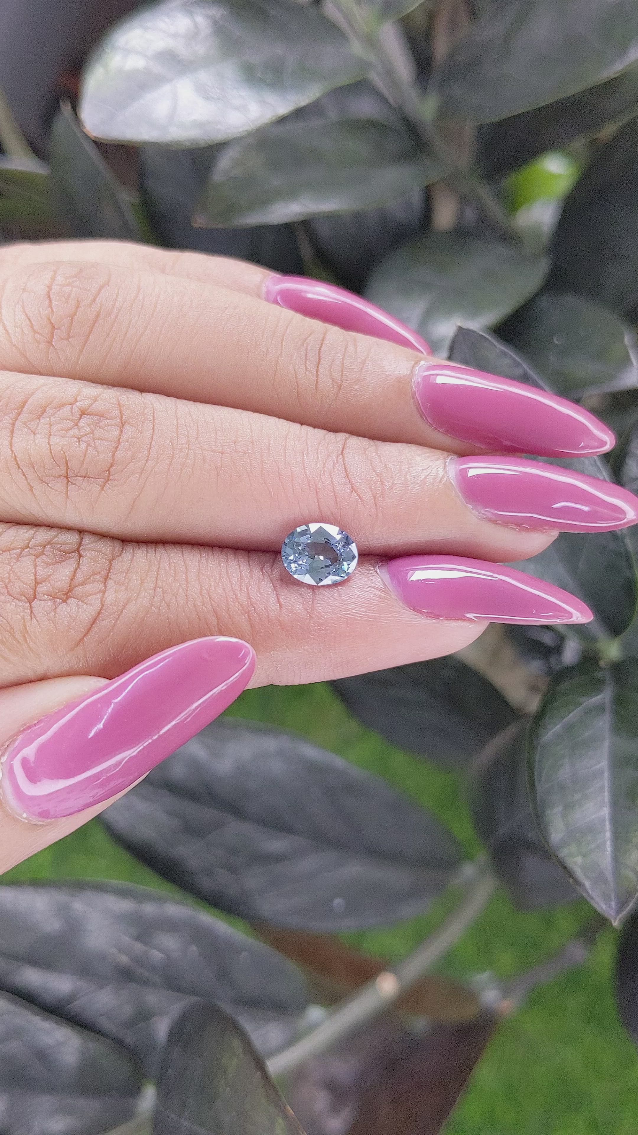 1.18 Ct. Spinel from Ceylon (Sri Lanka) Size Video