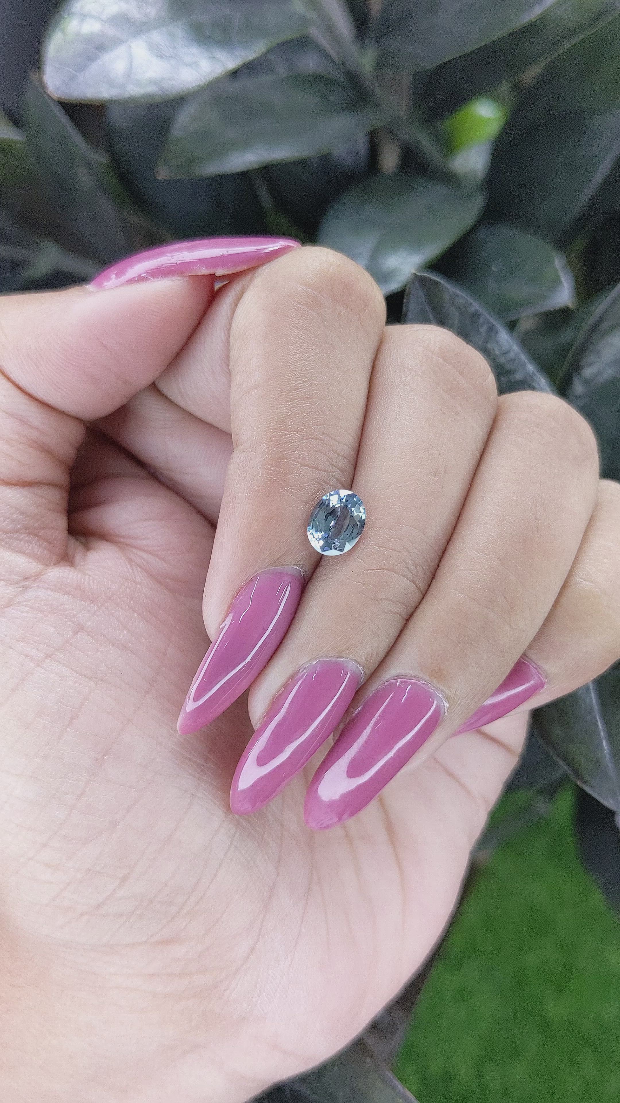 1.18 Ct. Spinel from Ceylon (Sri Lanka) Size Video