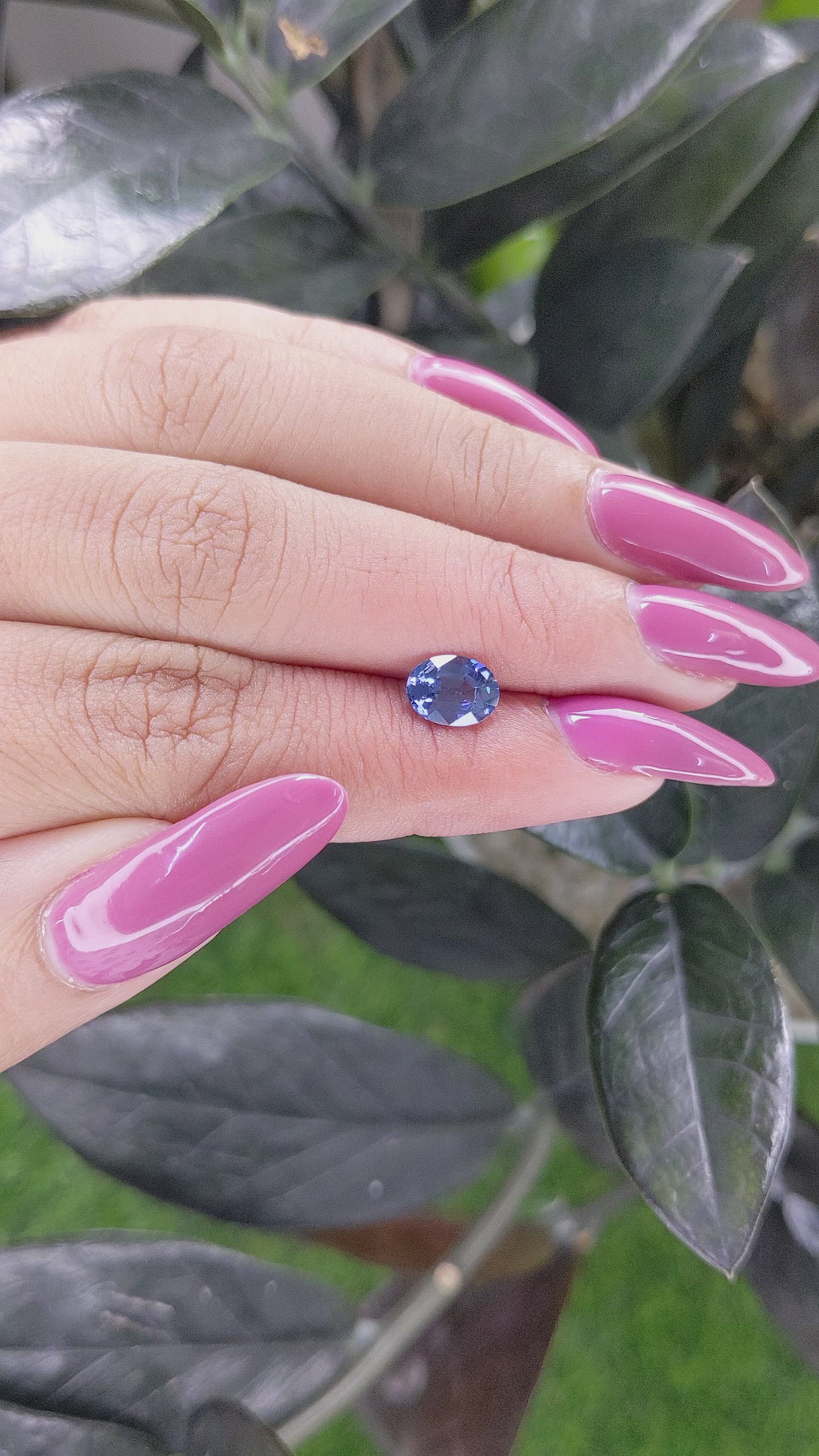 1.22 Ct. Spinel from Ceylon (Sri Lanka) Size Video