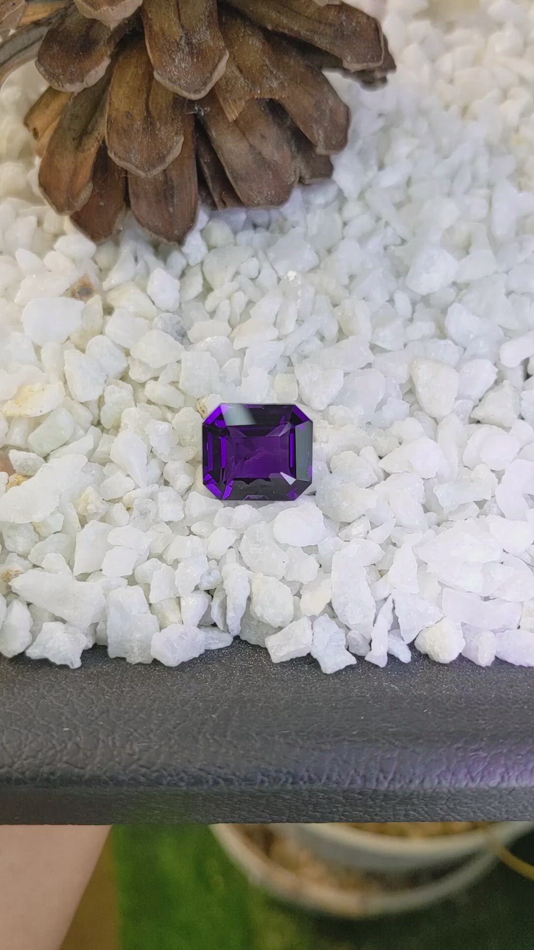15.43 Ct. Amethyst from Ceylon (Sri Lanka) Size Video