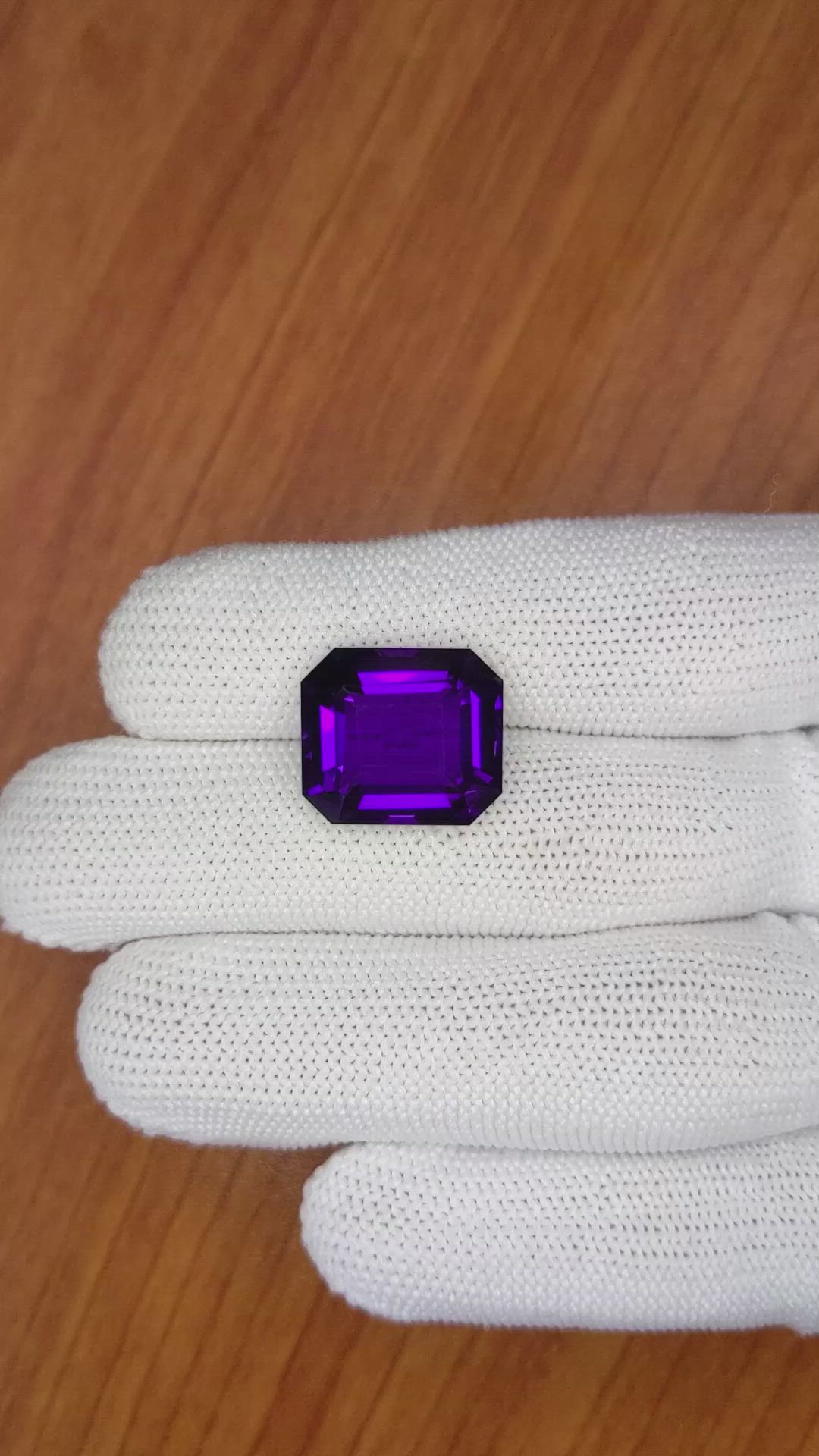 15.43 Ct. Amethyst from Ceylon (Sri Lanka) Size Video