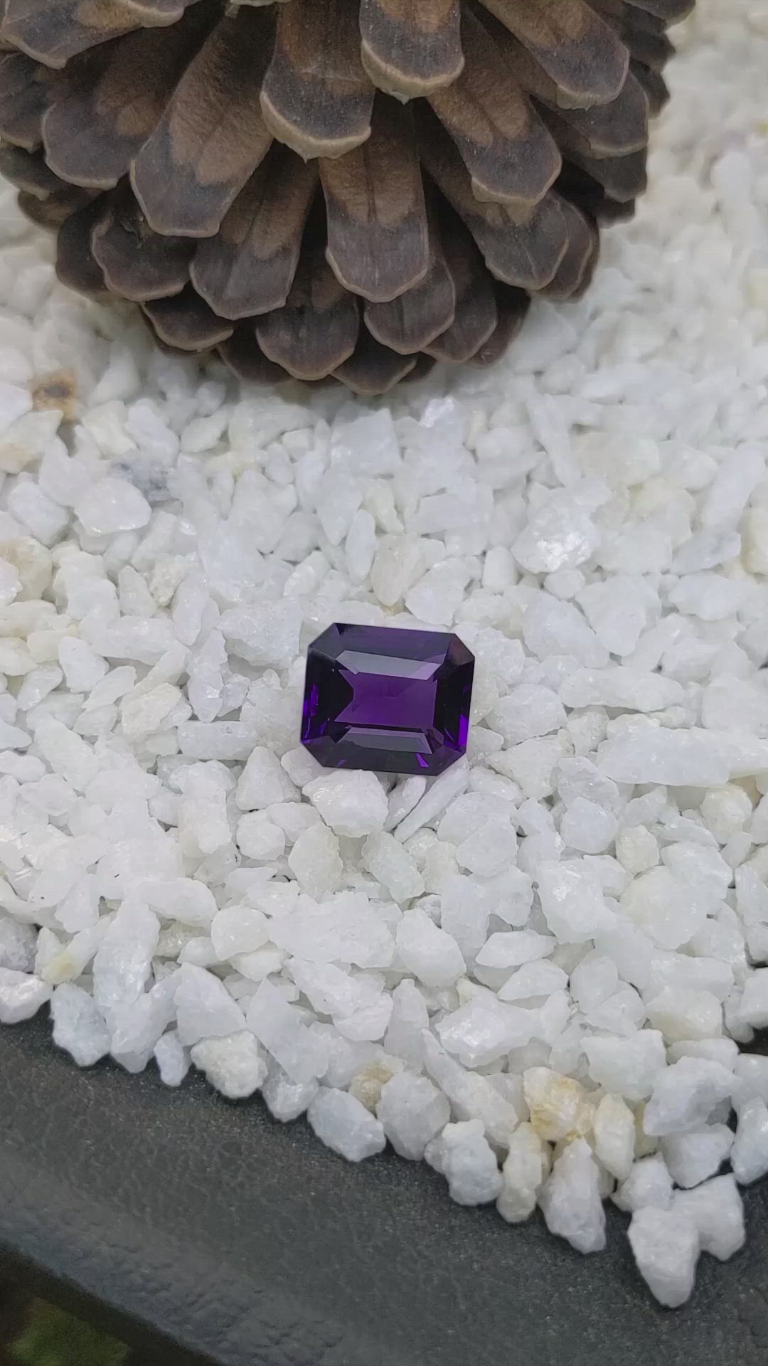 13.84 Ct. Amethyst from Ceylon (Sri Lanka) Size Video
