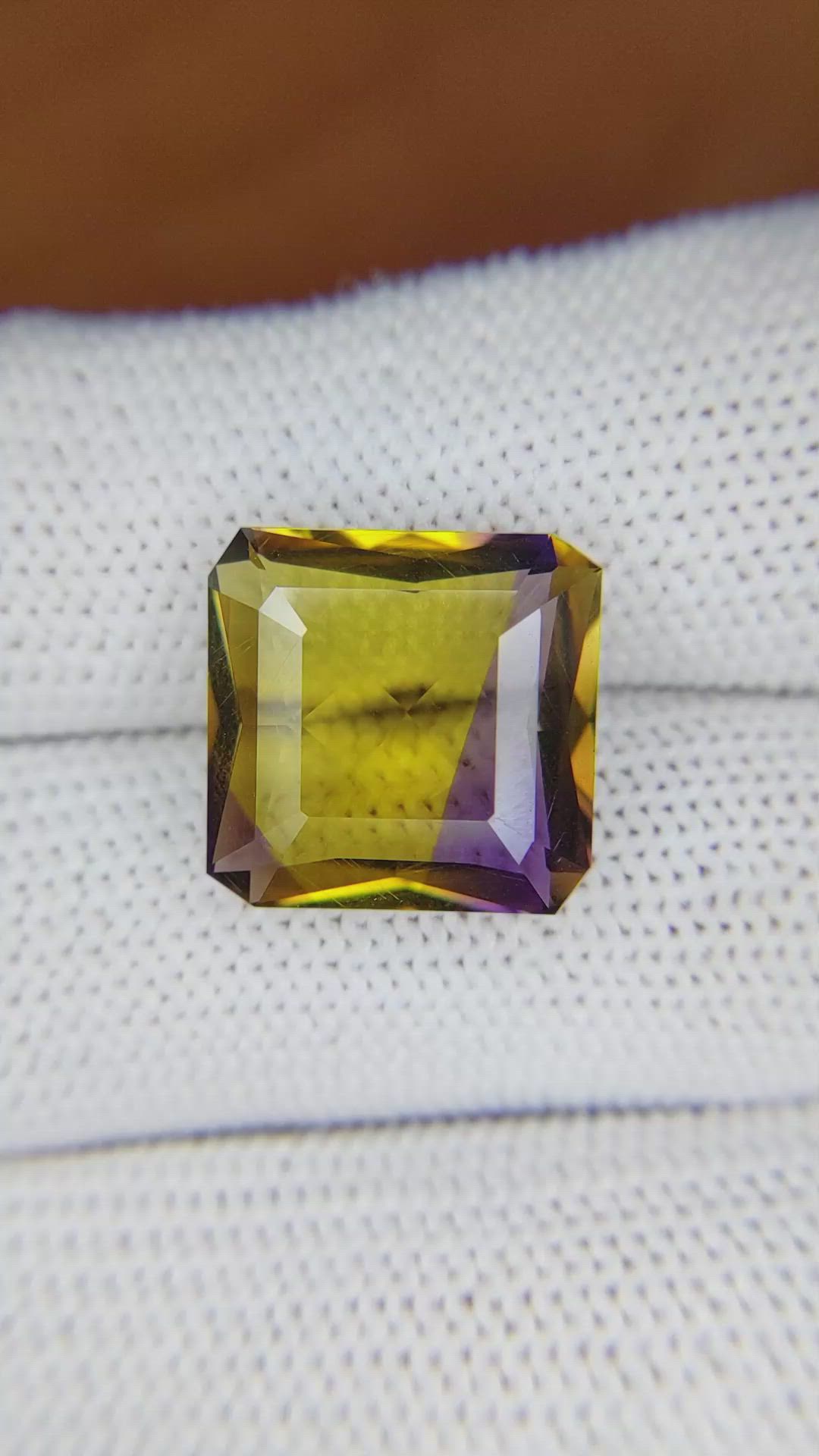 8.88 Ct. Ametrine from Ceylon (Sri Lanka) Size Video