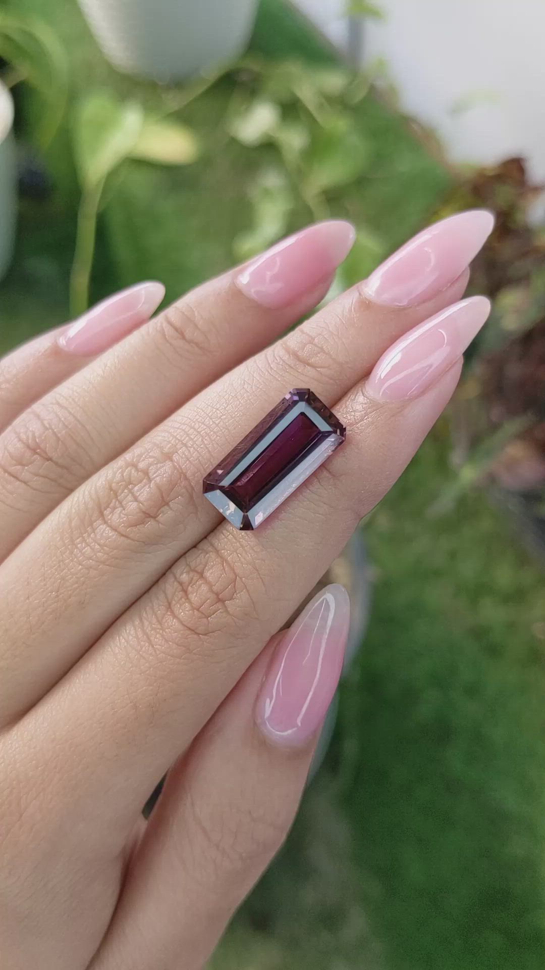 8.79 Ct. Ametrine from Ceylon (Sri Lanka) Size Video