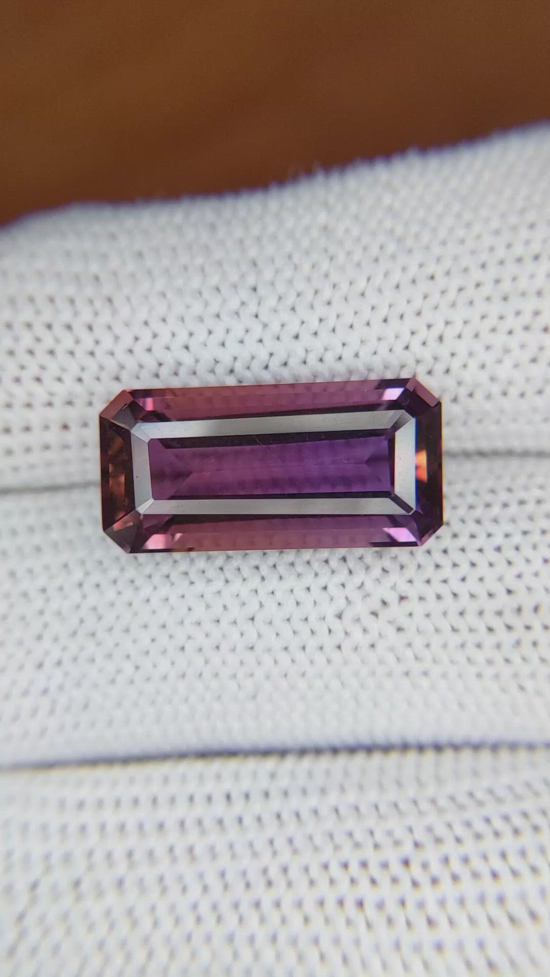 8.79 Ct. Ametrine from Ceylon (Sri Lanka) Size Video