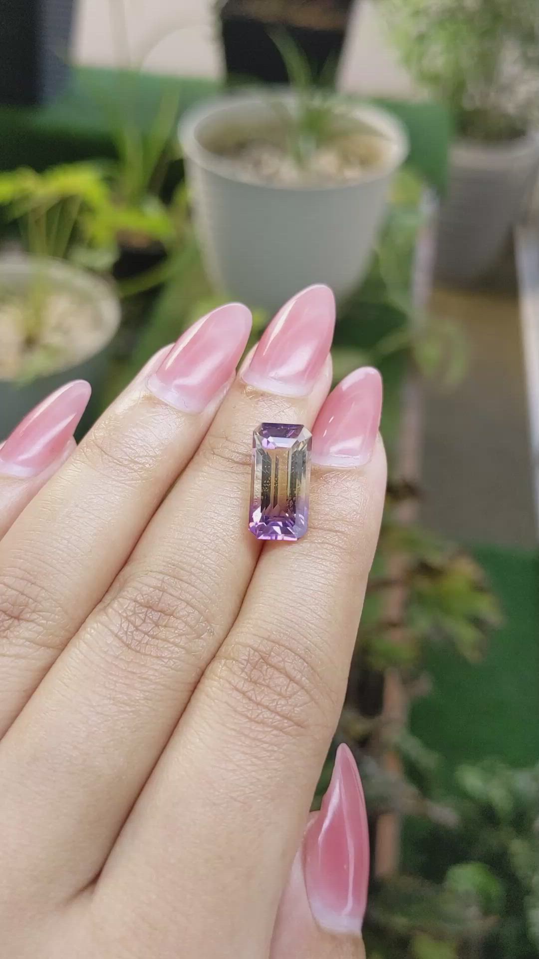 5.19 Ct. Ametrine from Ceylon (Sri Lanka) Size Video