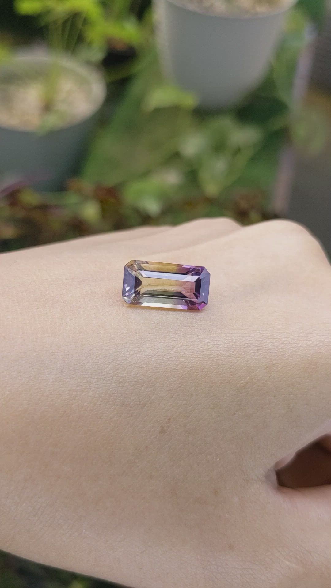 5.19 Ct. Ametrine from Ceylon (Sri Lanka) Size Video