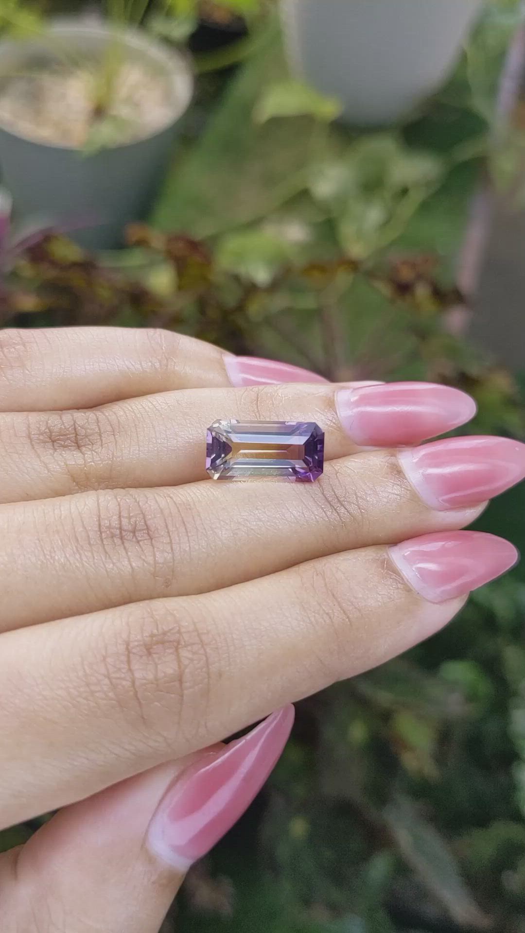 5.19 Ct. Ametrine from Ceylon (Sri Lanka) Size Video