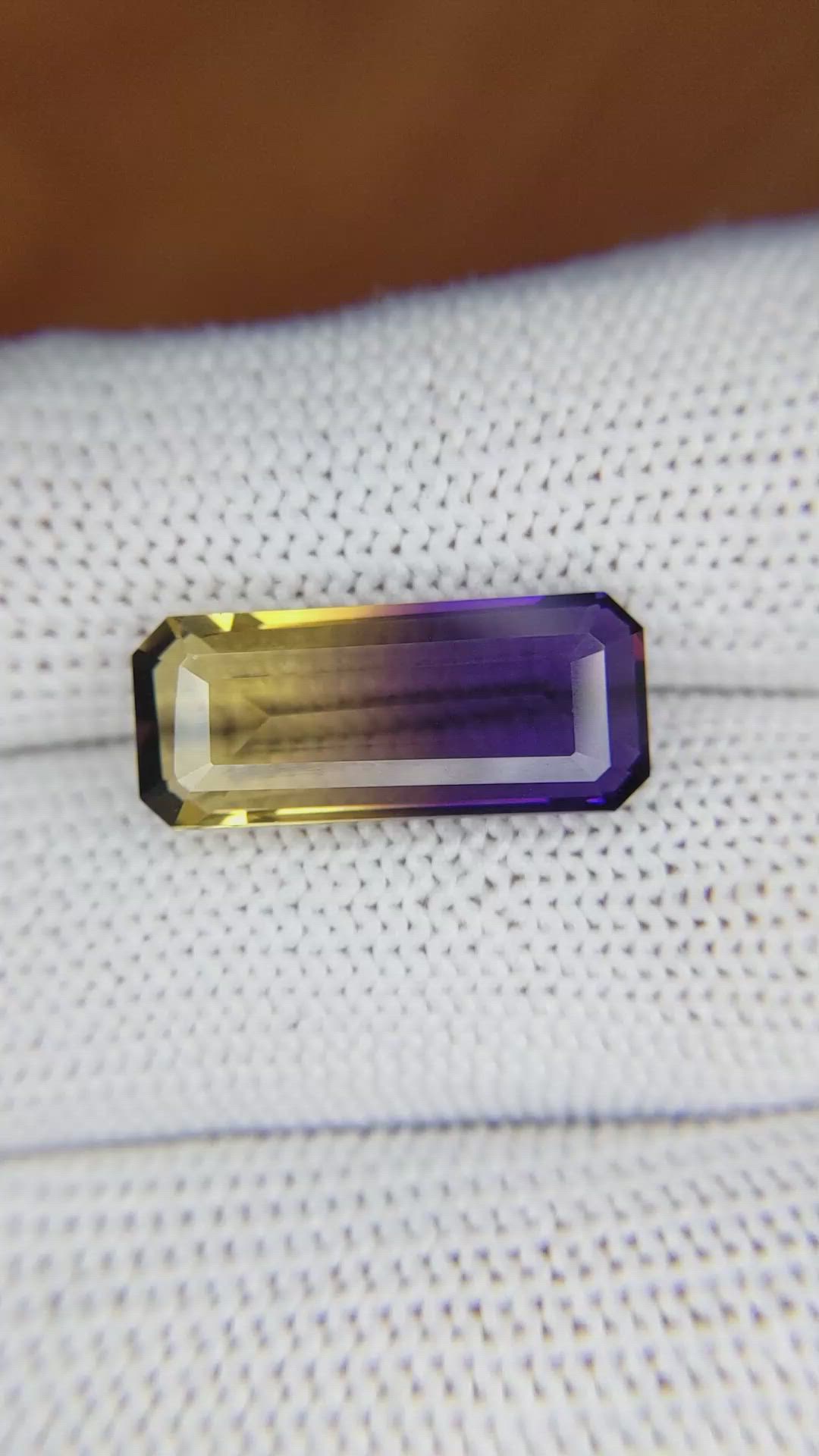 6.71 Ct. Ametrine from Ceylon (Sri Lanka) Size Video