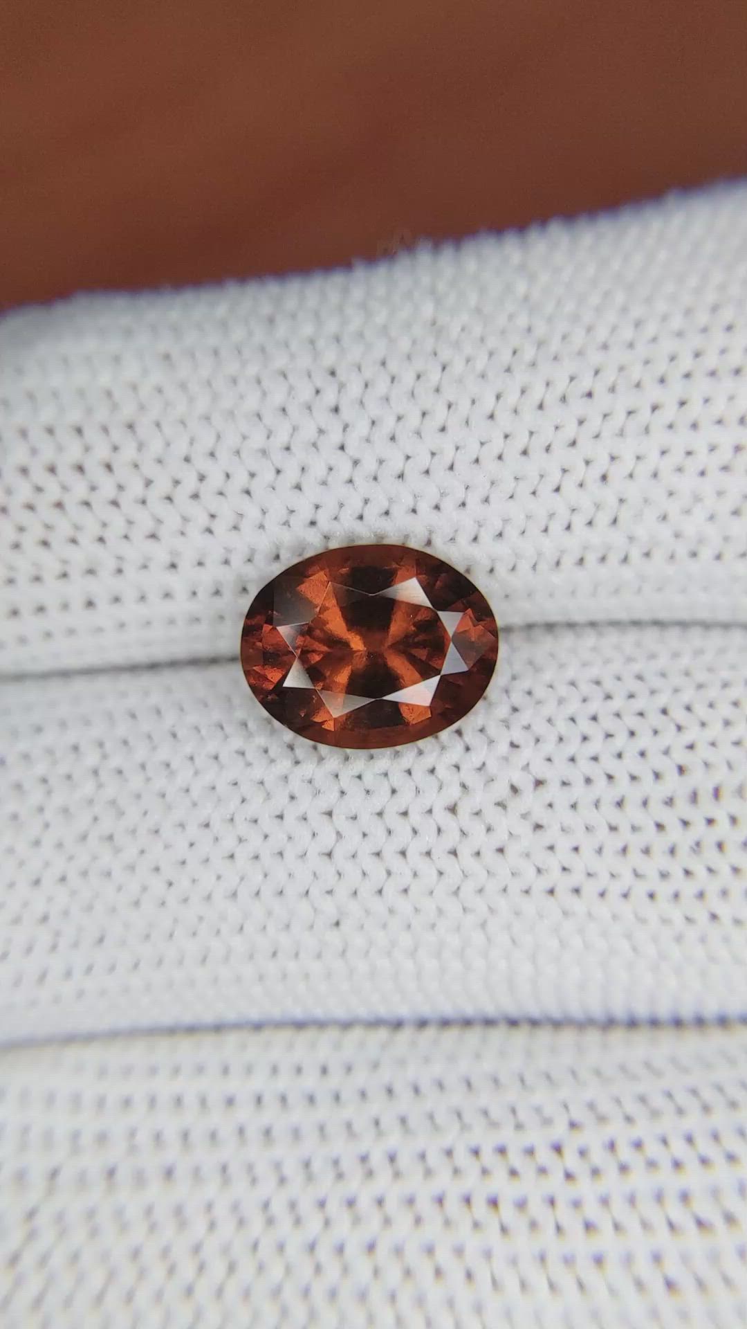 3.23 Ct. Hessonite Garnet from Madagascar Size Video