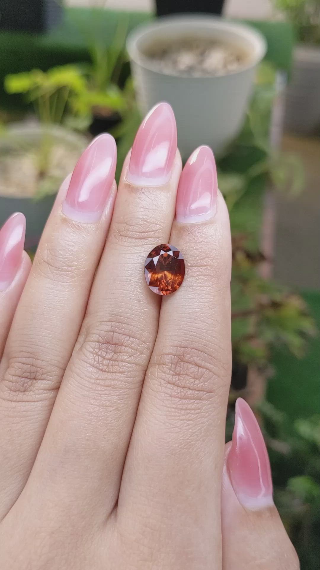 3.23 Ct. Hessonite Garnet from Madagascar Size Video