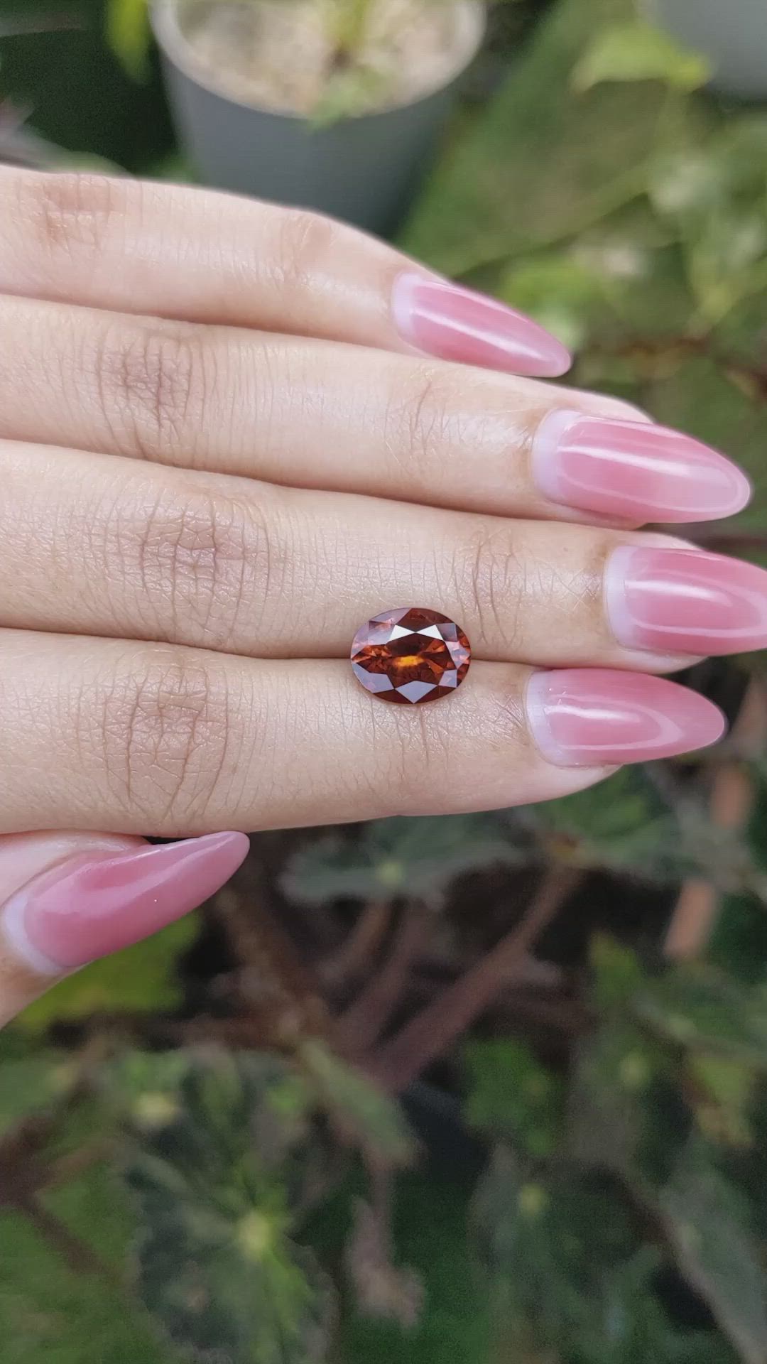 3.23 Ct. Hessonite Garnet from Madagascar Size Video