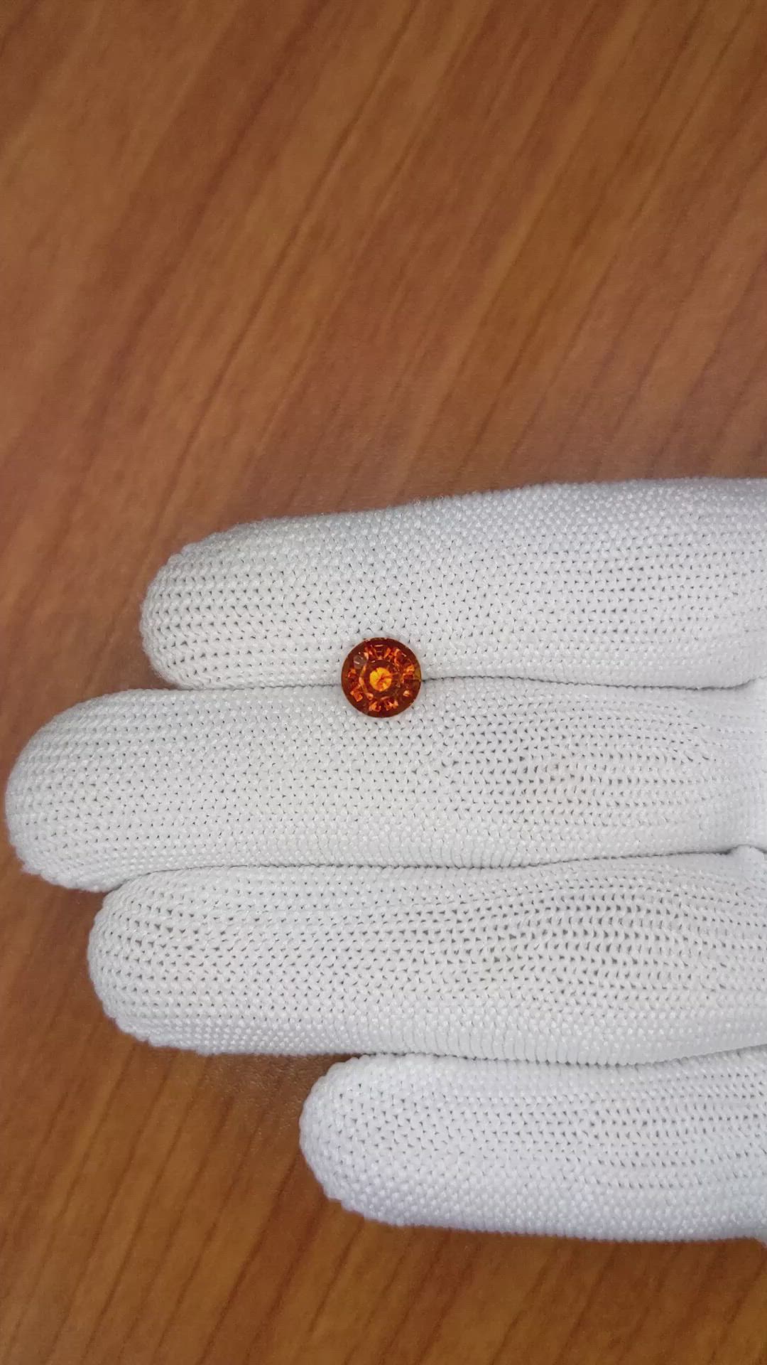 1.90 Ct. Hessonite Garnet from Madagascar Size Video