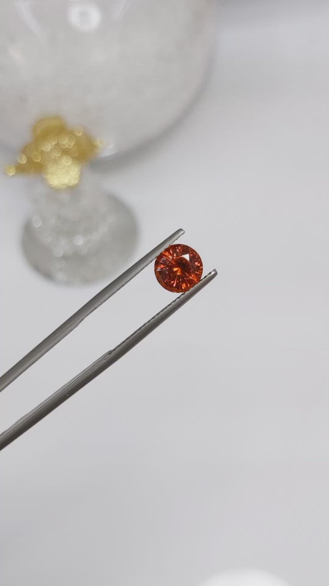 1.90 Ct. Hessonite Garnet from Madagascar Size Video
