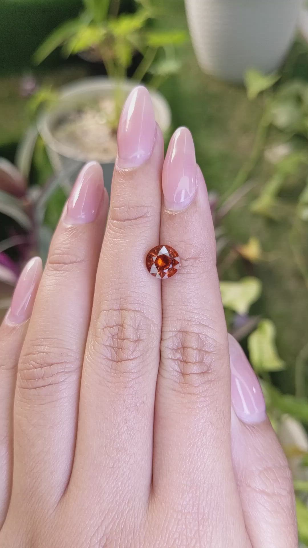 2.28 Ct. Hessonite Garnet from Madagascar Size Video