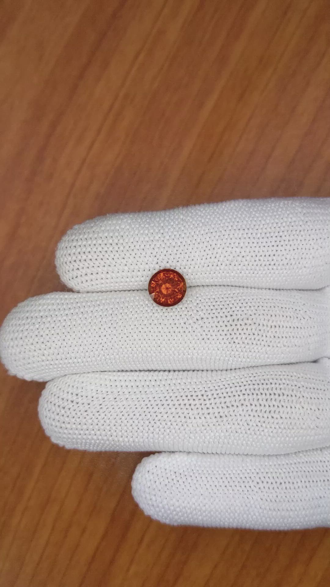 2.28 Ct. Hessonite Garnet from Madagascar Size Video