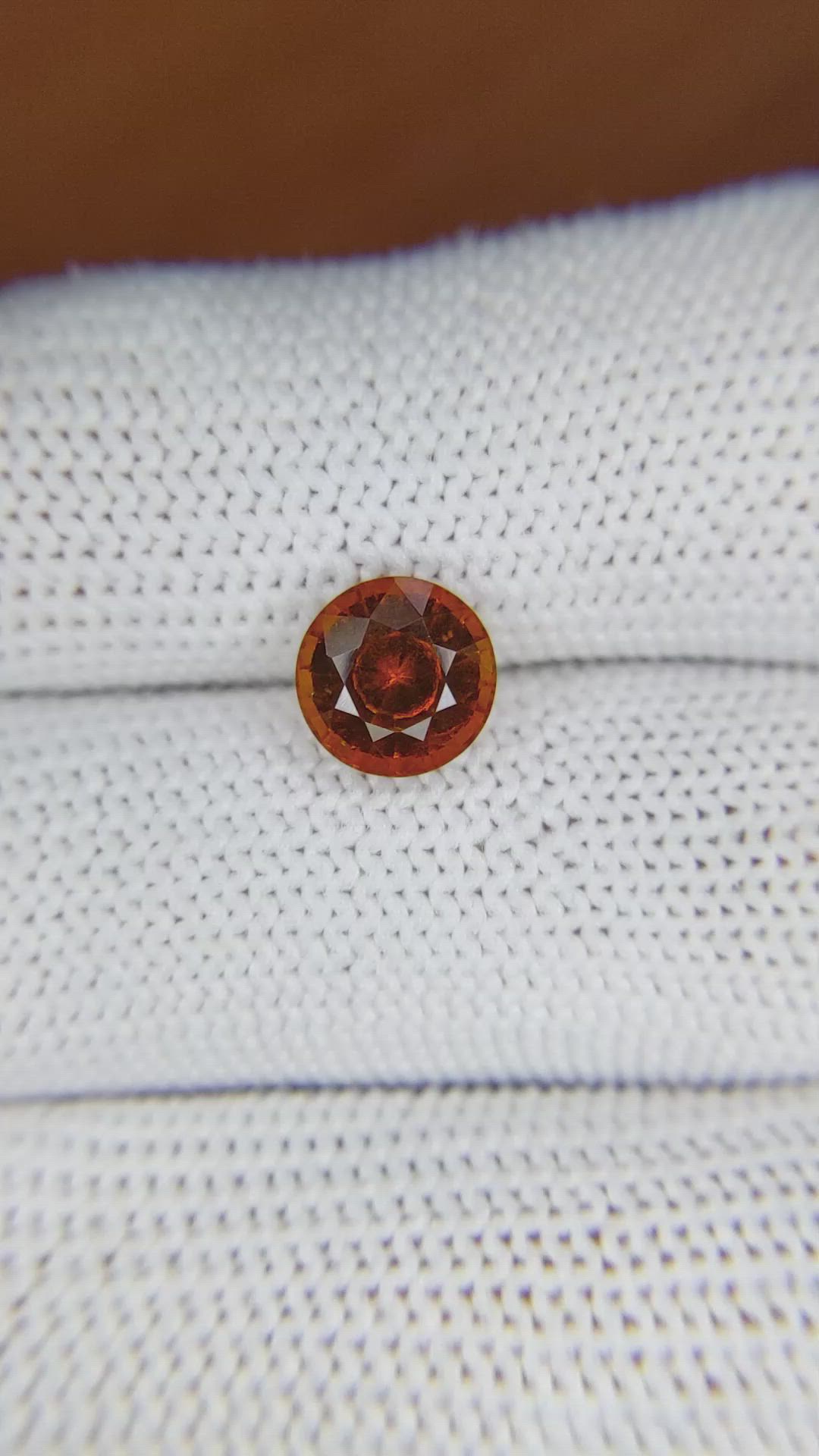 2.28 Ct. Hessonite Garnet from Madagascar Size Video