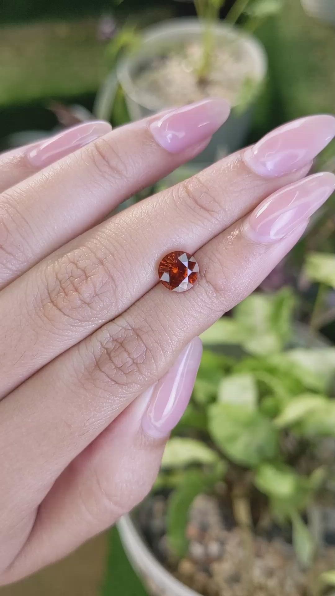 2.28 Ct. Hessonite Garnet from Madagascar Size Video