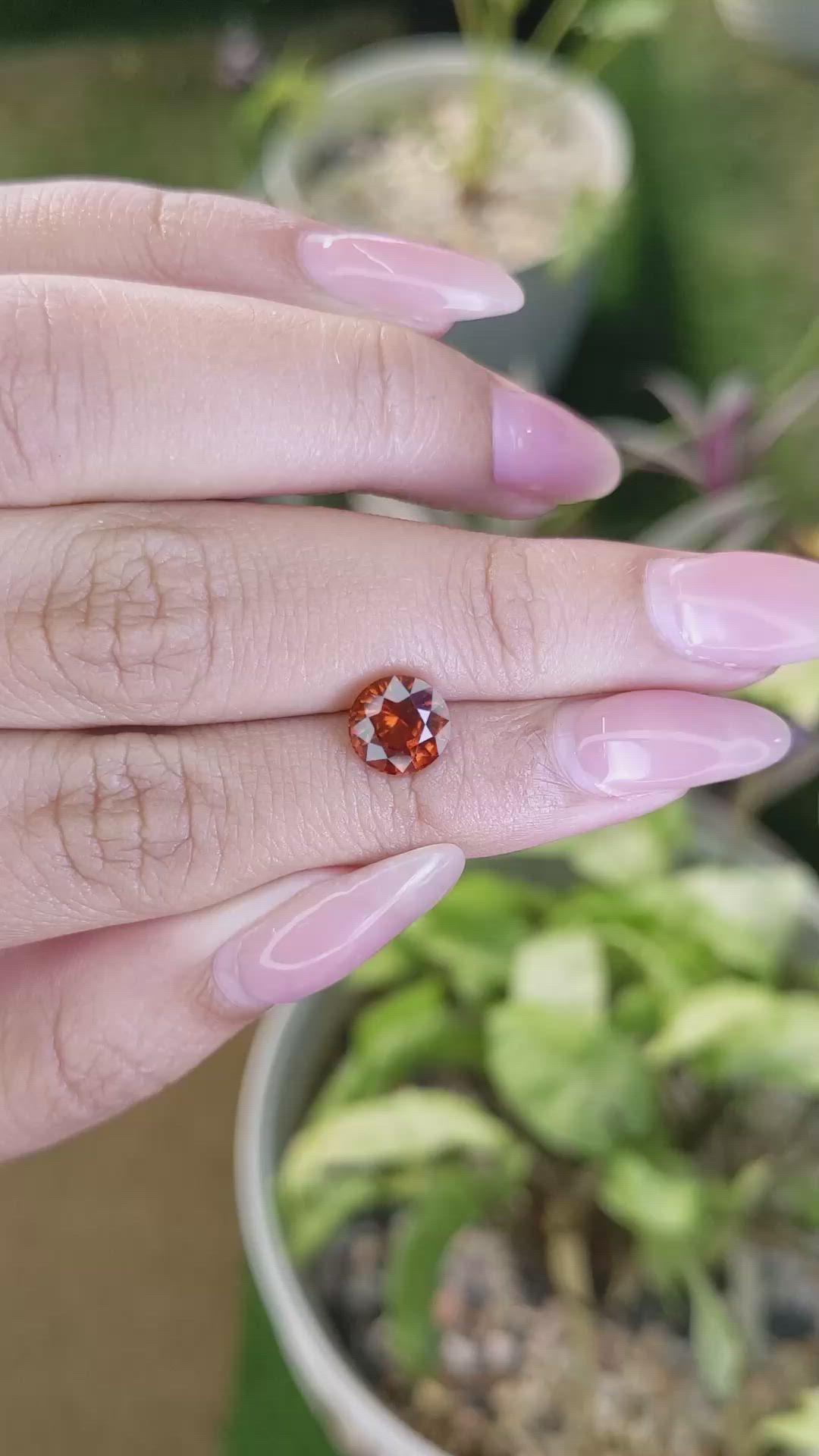 2.28 Ct. Hessonite Garnet from Madagascar Size Video