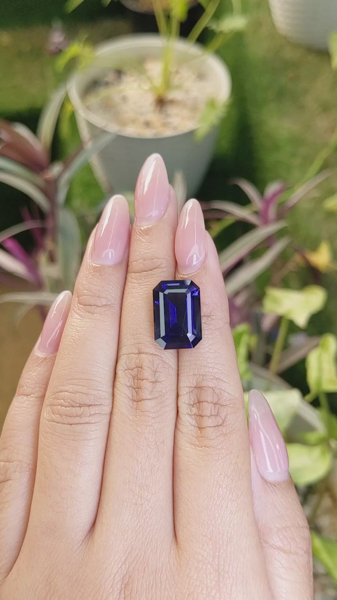 9.22 Ct. Iolite from Ceylon (Sri Lanka) Size Video