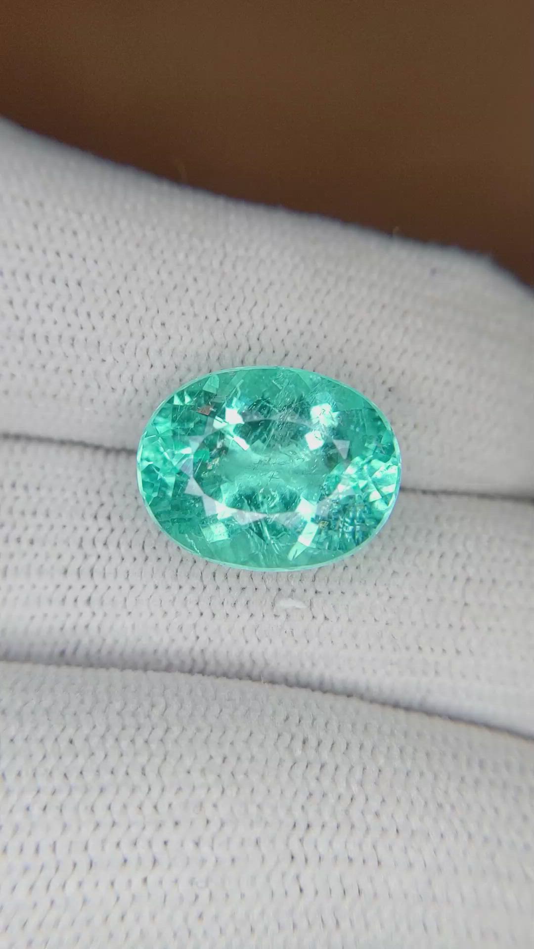 7.26 Ct. Paraiba Tourmaline from Mozambique Size Video