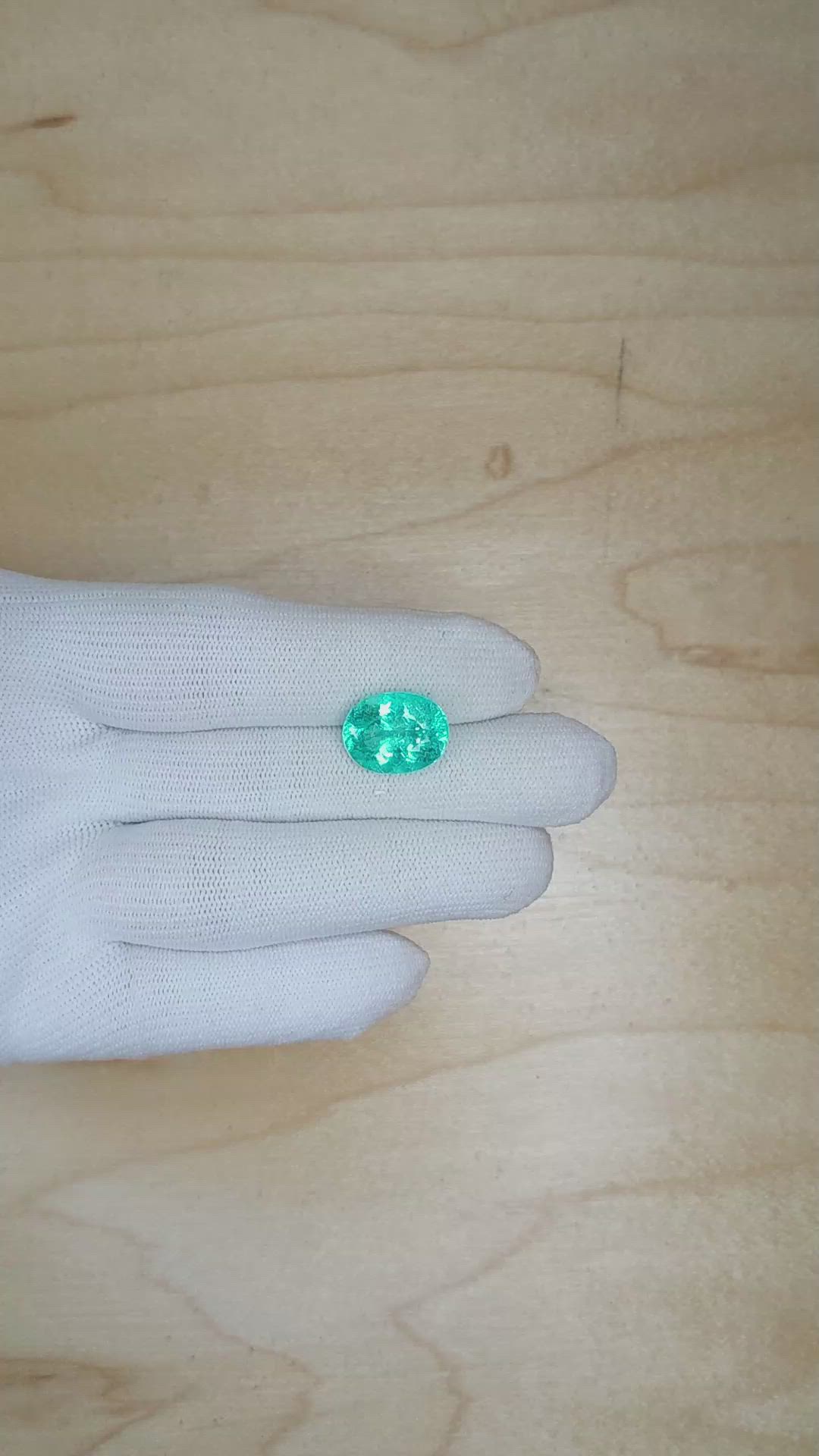 7.26 Ct. Paraiba Tourmaline from Mozambique Size Video