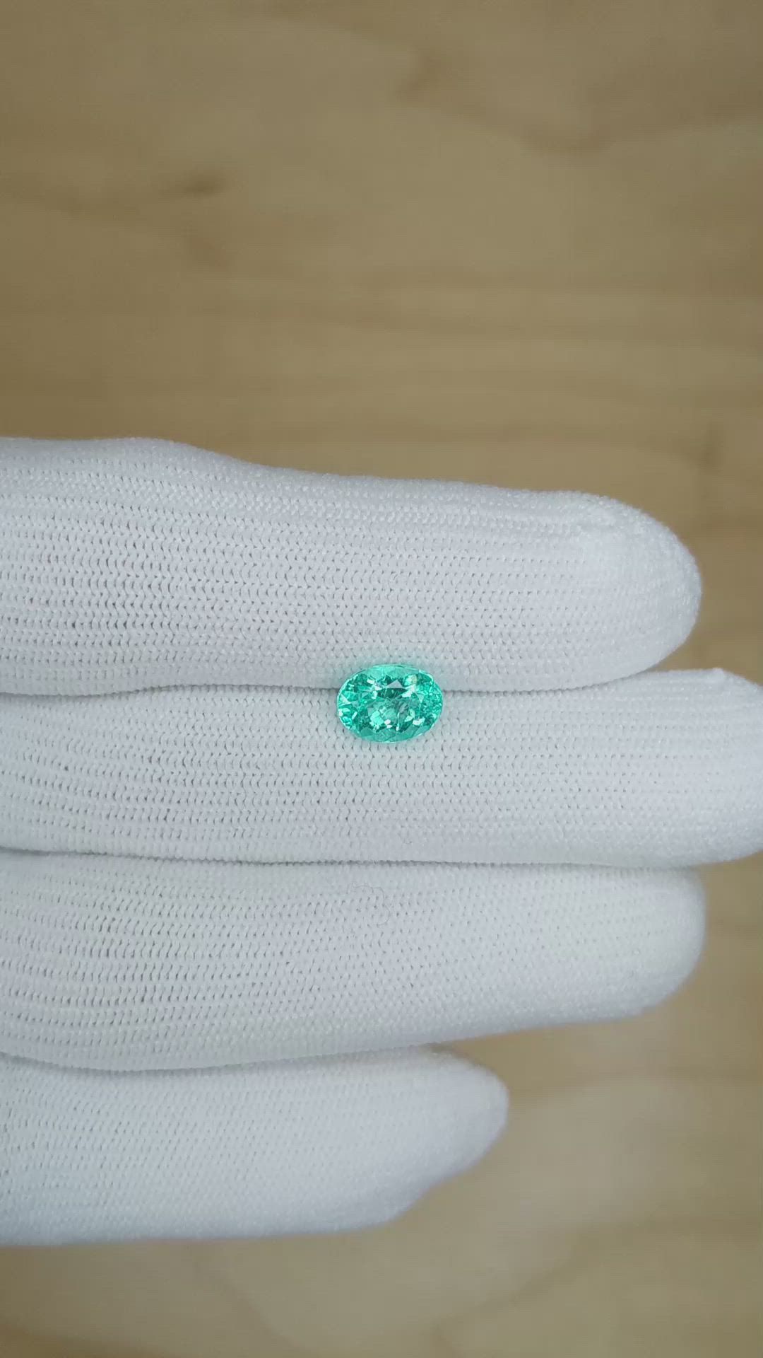 1.48 Ct. Paraiba Tourmaline from Mozambique Size Video