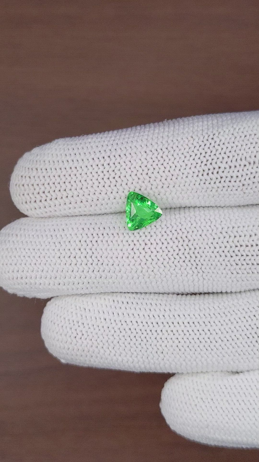 1.65 Ct. Tsavorite Garnet from Madagascar Size Video