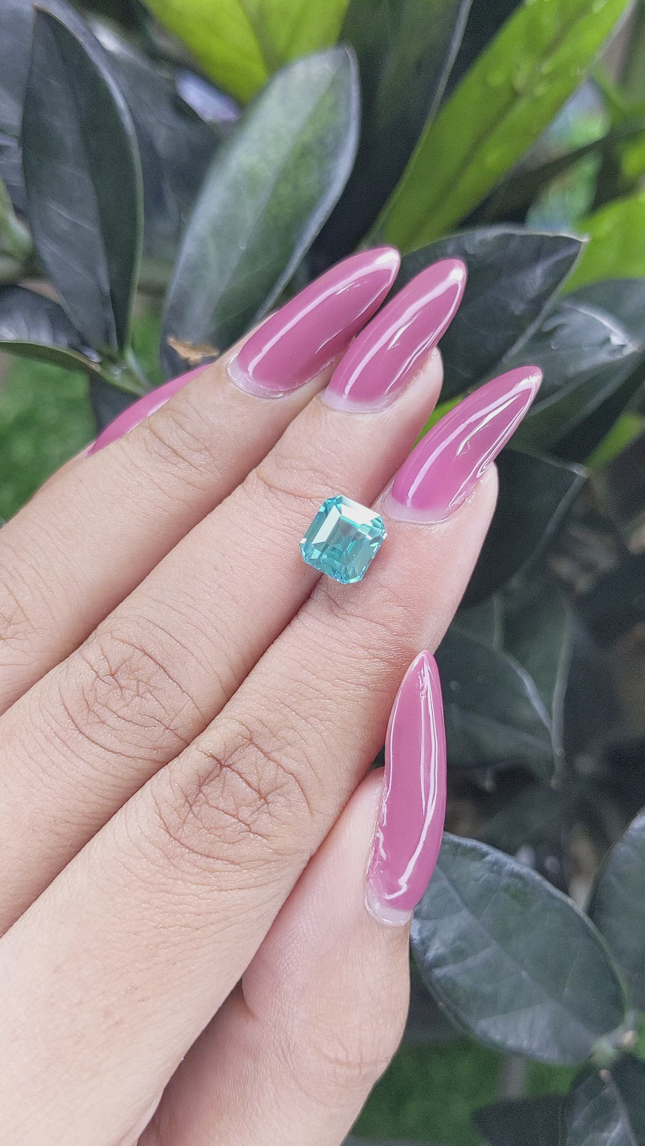 3.44 Ct. Zircon from Cambodia Size Video