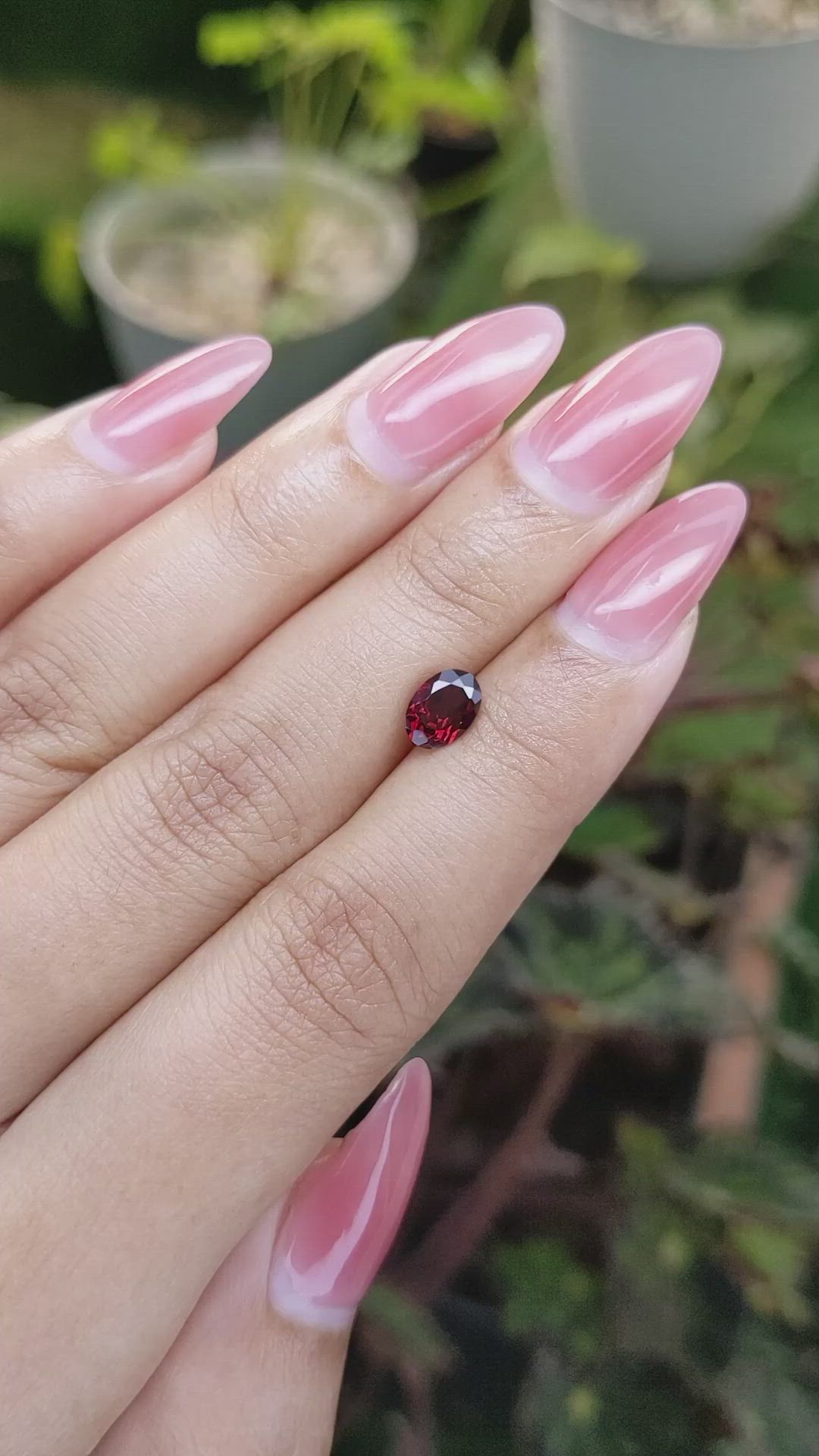 1.05 Ct. White Opal from Ceylon (Sri Lanka) Size Video